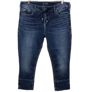 Silver Jeans Boyfriend Mid Capris